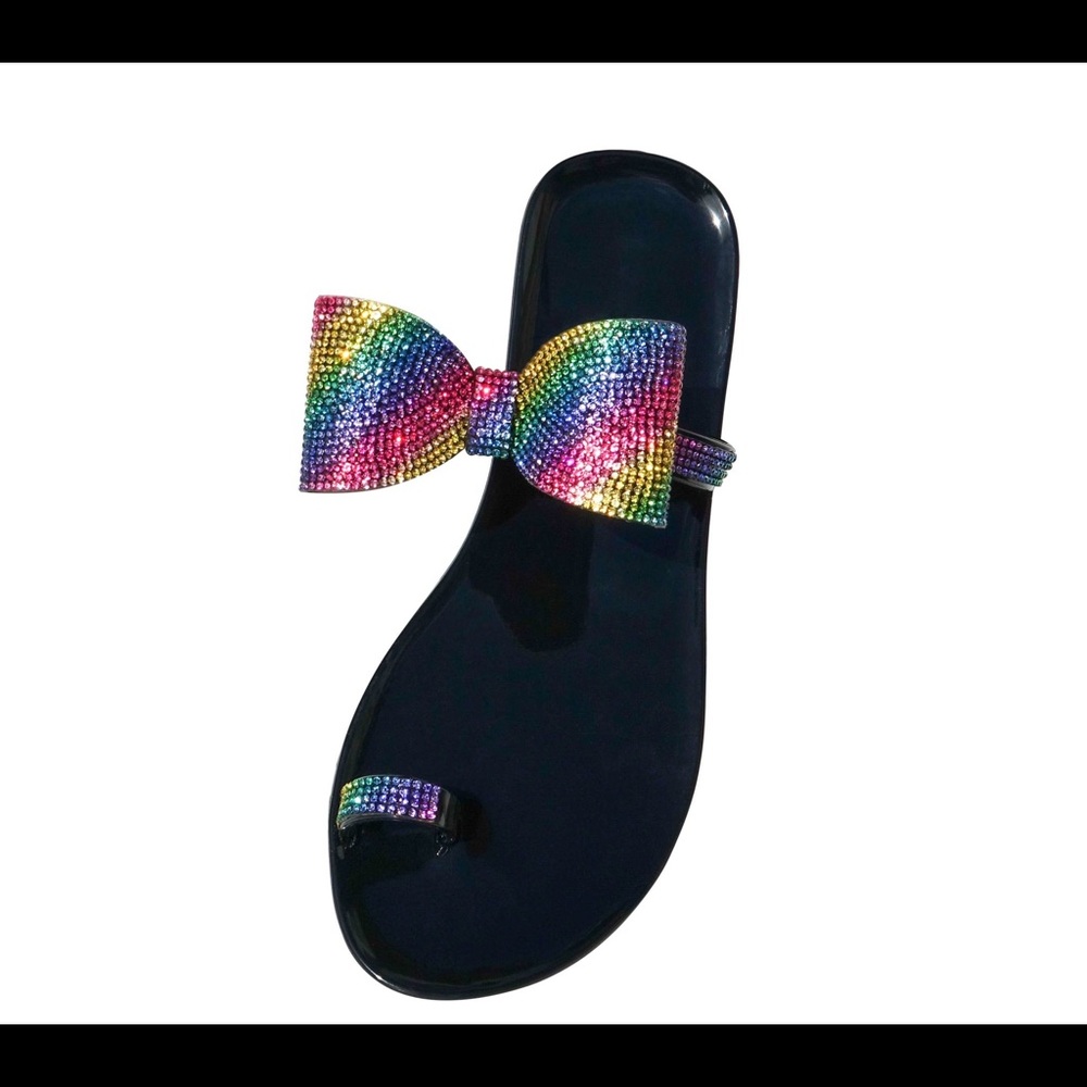 Bling toe ring flats